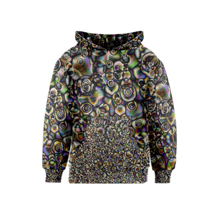 Circle Plasma Artistically Abstract Kids  Pullover Hoodie