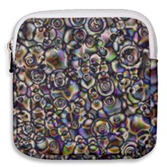 Circle Plasma Artistically Abstract Mini Square Pouch by Bajindul