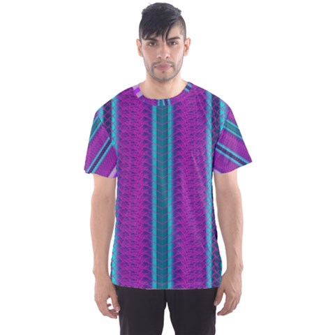 Fabric Pattern Color Structure Men s Sports Mesh Tee by Bajindul