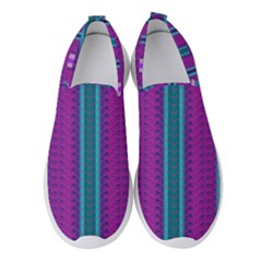 Fabric Pattern Color Structure Women s Slip On Sneakers by Bajindul