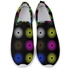 Flowers Arrangement Symmetry Men s Slip On Sneakers by Bajindul