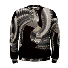 Ornament Spiral Rotated Men s Sweatshirt by Bajindul