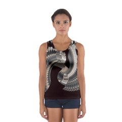 Ornament Spiral Rotated Sport Tank Top  by Bajindul