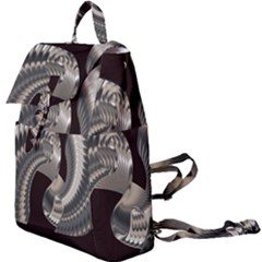 Ornament Spiral Rotated Buckle Everyday Backpack by Bajindul