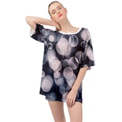 Ball Decoration Lights Oversized Chiffon Top by Bajindul