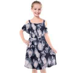 Ball Decoration Lights Kids  Cut Out Shoulders Chiffon Dress by Bajindul