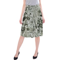 Abstract Stone Texture Midi Beach Skirt by Bajindul