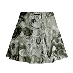 Abstract Stone Texture Mini Flare Skirt by Bajindul