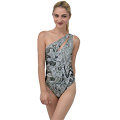 Abstract Stone Texture To One Side Swimsuit by Bajindul