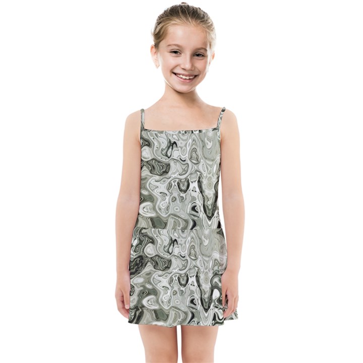 Abstract Stone Texture Kids  Summer Sun Dress