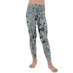 Abstract Stone Texture Kids  Lightweight Velour Leggings by Bajindul