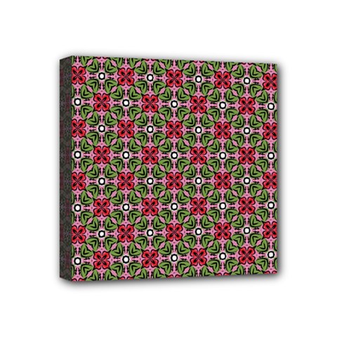 Decorative Flower Mini Canvas 4  X 4  (stretched) by Bajindul