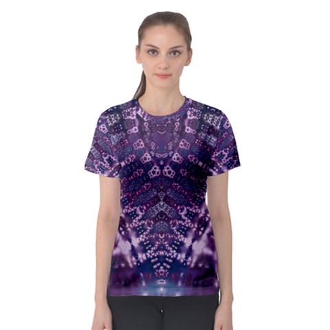 Purple Love Women s Sport Mesh Tee by KirstenStar