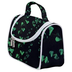 Botanical Dark Print Satchel Handbag