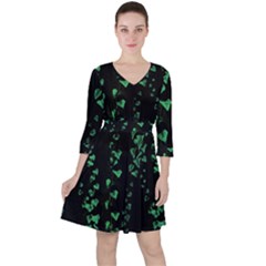 Botanical Dark Print Ruffle Dress by dflcprintsclothing