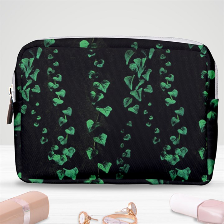 Botanical Dark Print Make Up Pouch (Medium)