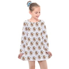 Foxy Dahlia - By Larenard Studios Kids  Long Sleeve Dress by LaRenard