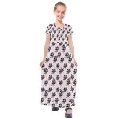 Rose D Amour - Pink - By Larenard Studios Kids  Short Sleeve Maxi Dress by LaRenard