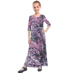 Ohio Redbud Kids  Quarter Sleeve Maxi Dress by Riverwoman