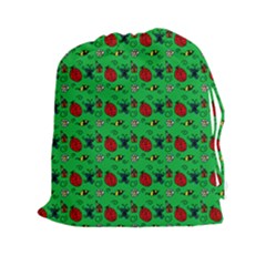 Bugs Pattern Drawstring Pouch (xxl) by snowwhitegirl