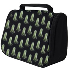 Cactus Black Pattern Full Print Travel Pouch (big)