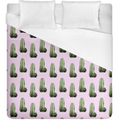 Cactus Pink Pattern Duvet Cover (king Size) by snowwhitegirl