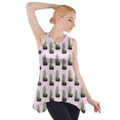 Cactus Pink Pattern Side Drop Tank Tunic by snowwhitegirl