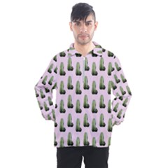 Cactus Pink Pattern Men s Half Zip Pullover