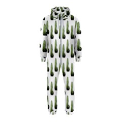 Cactus White Pattern Hooded Jumpsuit (kids) by snowwhitegirl