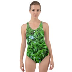 Forget Me Not Cut-out Back One Piece Swimsuit by Riverwoman