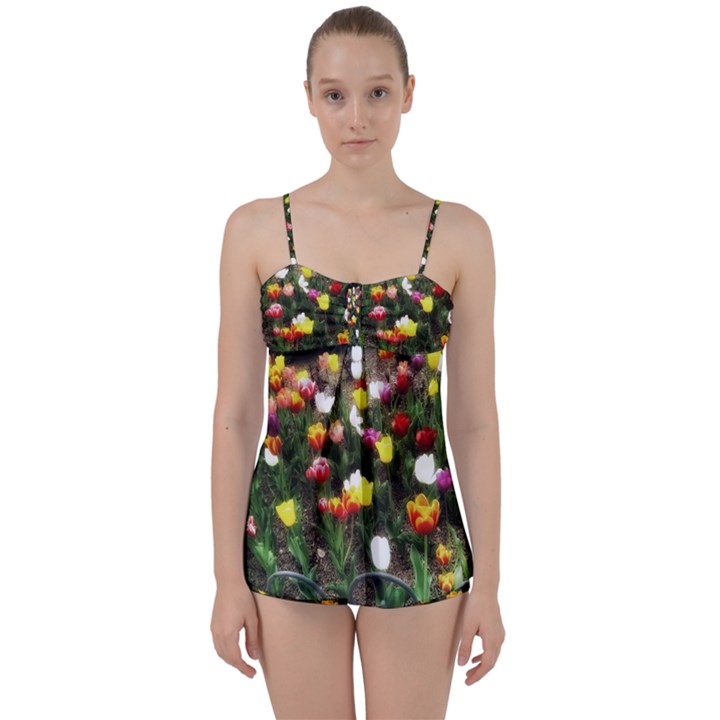 Tulips  Babydoll Tankini Set