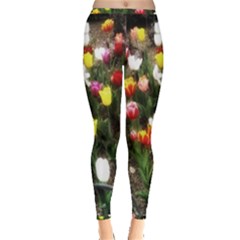 Tulips  Inside Out Leggings by Riverwoman