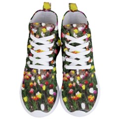 Tulips  Women s Lightweight High Top Sneakers by Riverwoman