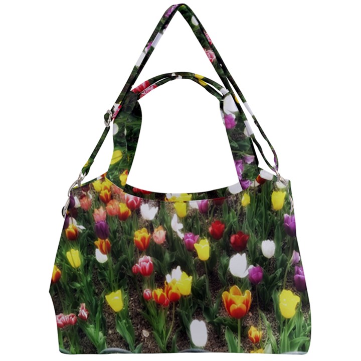 Tulips  Double Compartment Shoulder Bag