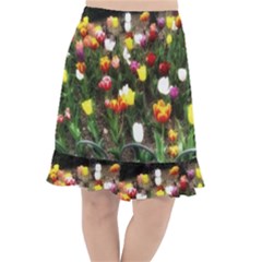 Tulips  Fishtail Chiffon Skirt