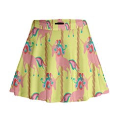 Unicorn Carousel Mini Flare Skirt by VeataAtticus