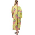 Unicorn Carousel Maxi Tie Front Velour Kimono View2