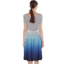 Blue Ombre Midi Beach Skirt View2