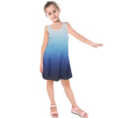 Blue Ombre Kids  Sleeveless Dress by VeataAtticus