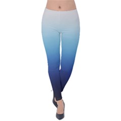 Blue Ombre Velvet Leggings by VeataAtticus