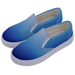 Blue Ombre Kids  Canvas Slip Ons