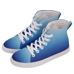 Blue Ombre Women s Hi-top Skate Sneakers by VeataAtticus