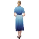 Blue Ombre Keyhole Neckline Chiffon Dress View2