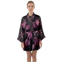 Glitch Art Grunge Distortion Long Sleeve Kimono Robe by Mariart