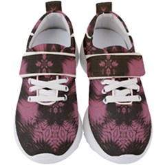 Glitch Art Grunge Distortion Kids  Velcro Strap Shoes