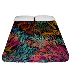 Oil Paint Fitted Sheet (king Size) by Bajindul