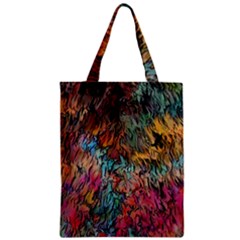 Oil Paint Zipper Classic Tote Bag by Bajindul