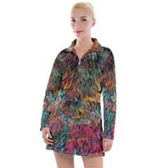 Oil Paint Women s Long Sleeve Casual Dress