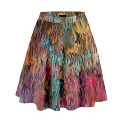 Oil Paint High Waist Skirt by Bajindul