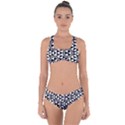 Geometric Tile Background Criss Cross Bikini Set View1